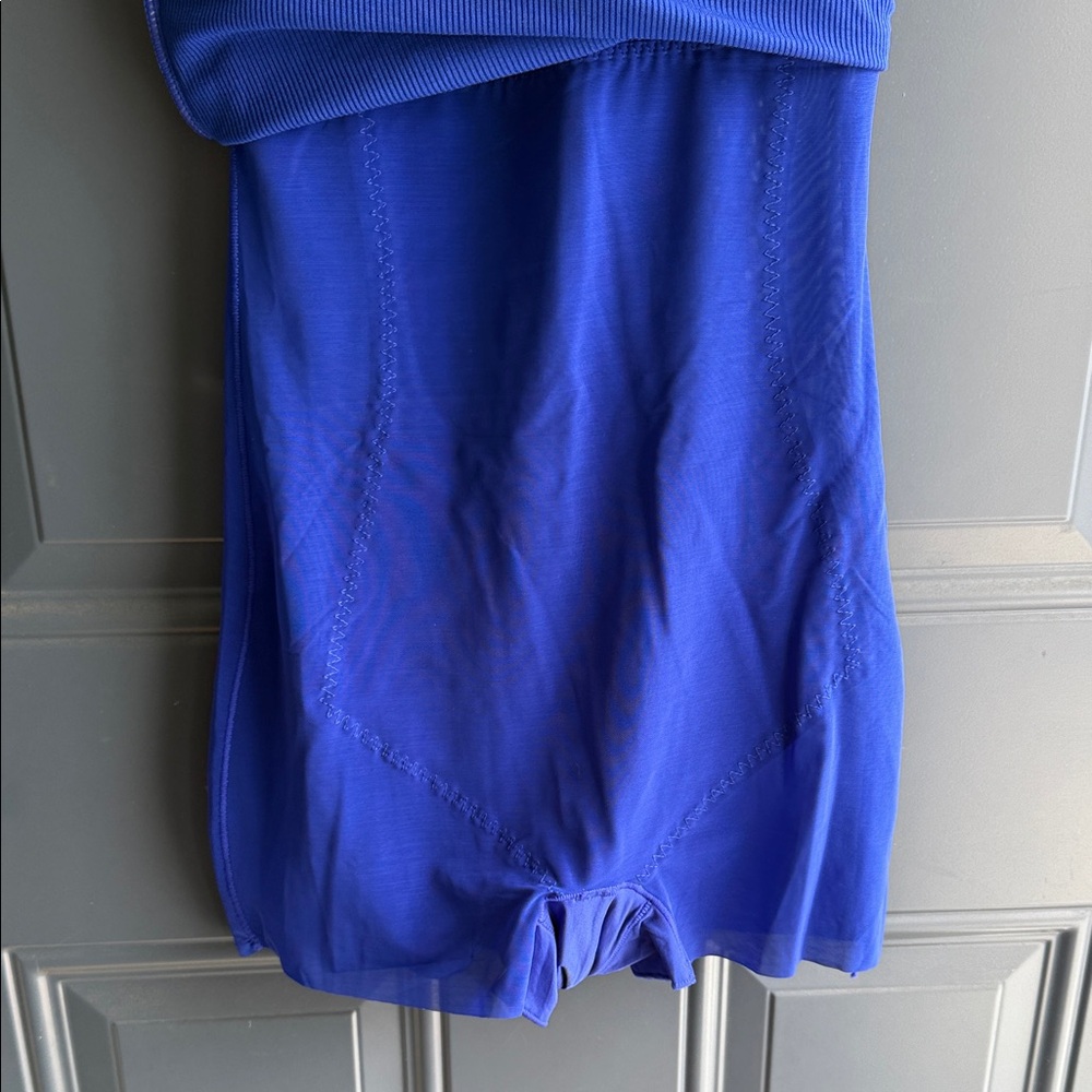 NWT Popilush Shapewear Chic Royal Blue Sleeveless Mini Dress - Picture 3 of 3